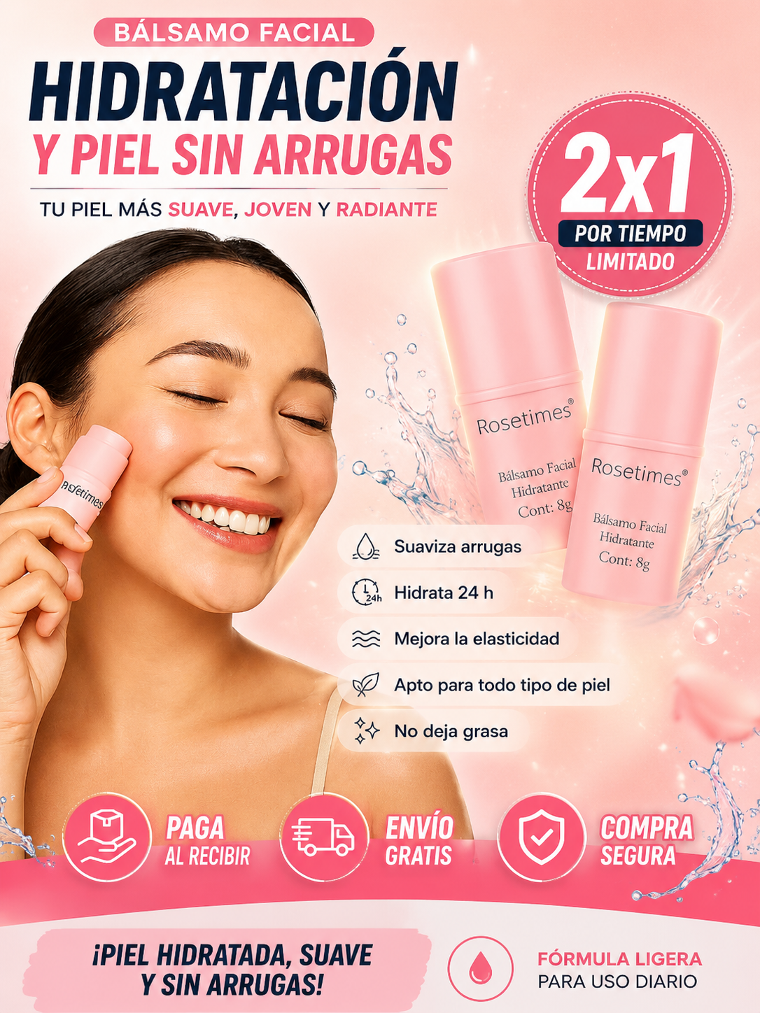 Bálsamo Facial Antiarrugas-Hidratación y Luminosidad Instantánea OFERTA 2X1
