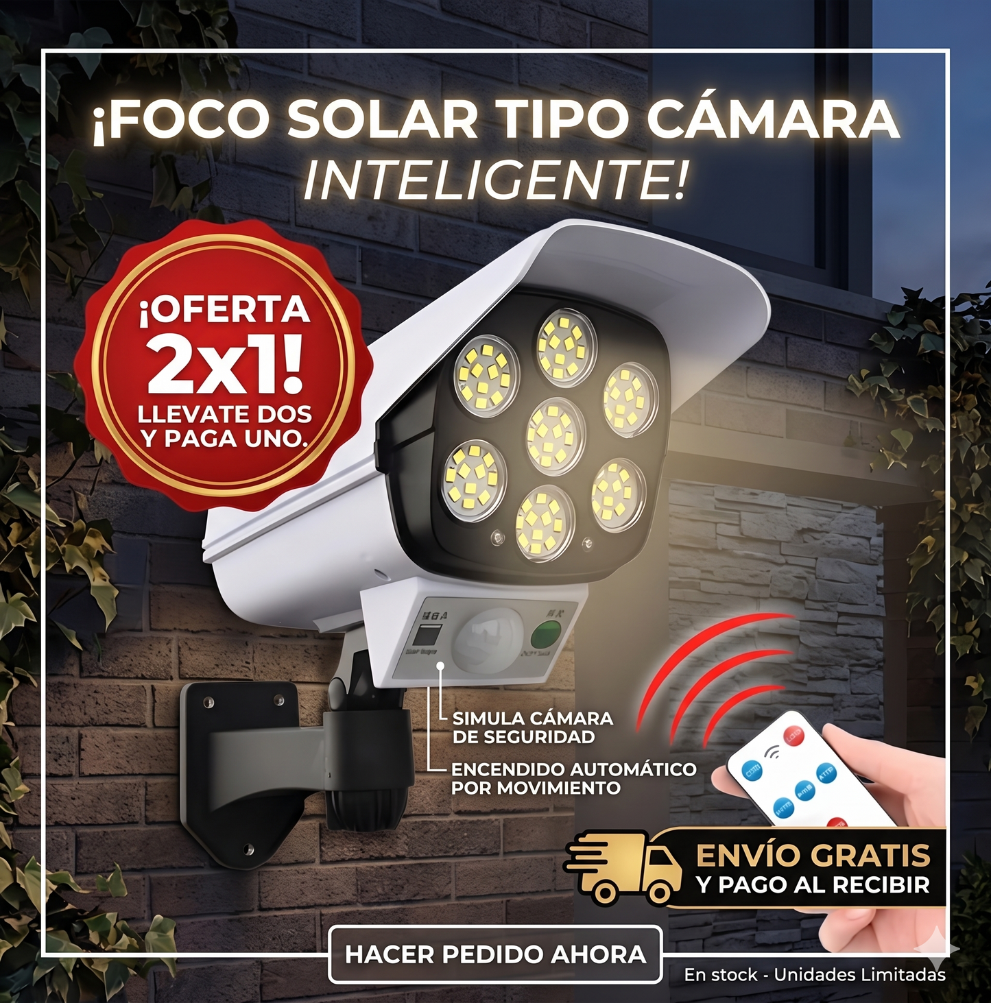 SecureLight™ -Foco solar seguridad OFERTA 2X1