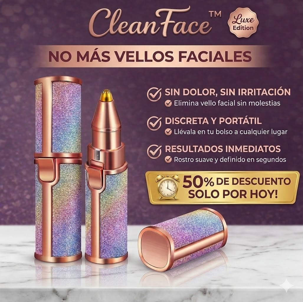 CleanFace™ – Depiladora Facial - No más vellos faciales