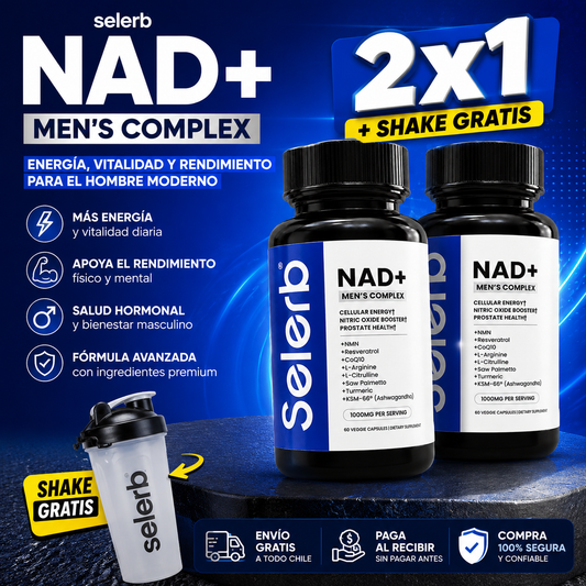 SELERB MAGNESIO MEN COMPLEX OFERTA 2X1 + SHAKE GRATIS