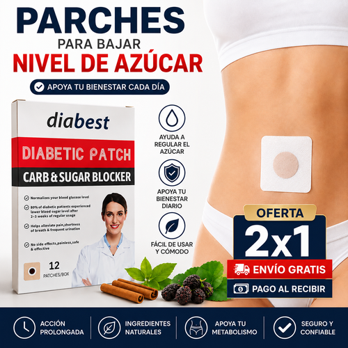 GLUCOPATCH-PARCHE ADELGAZANTE REGULADOR DE AZUCAR OFERTA 2X1