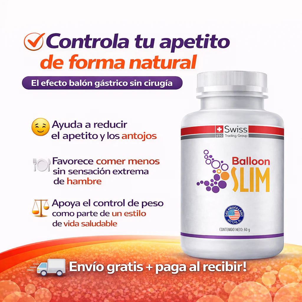 Balloon Slim ORIGINAL Reducción de peso inteligente y natural, 60 capsulas