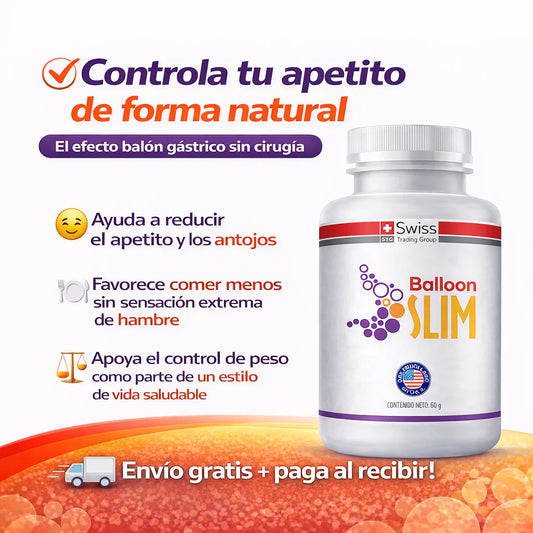 Balloon Slim ORIGINAL Reducción de peso inteligente y natural, 60 capsulas