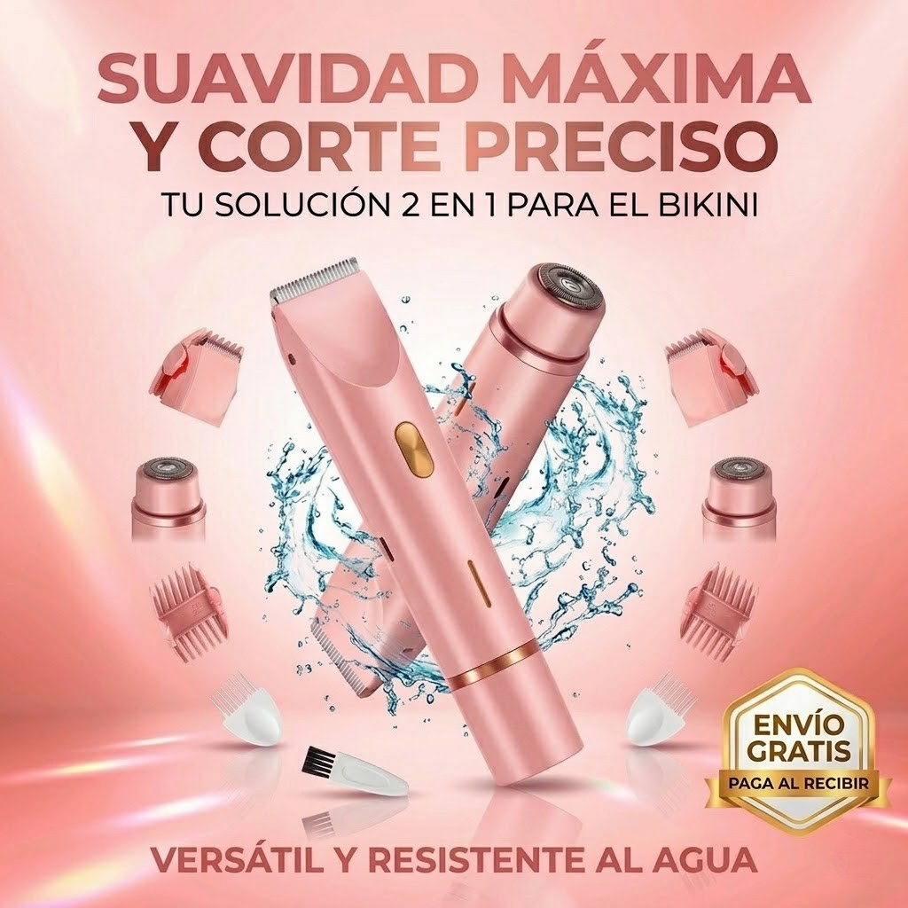 DUOGLOW RASURADORA 2 EN 1 RESISTENTE AL AGUA