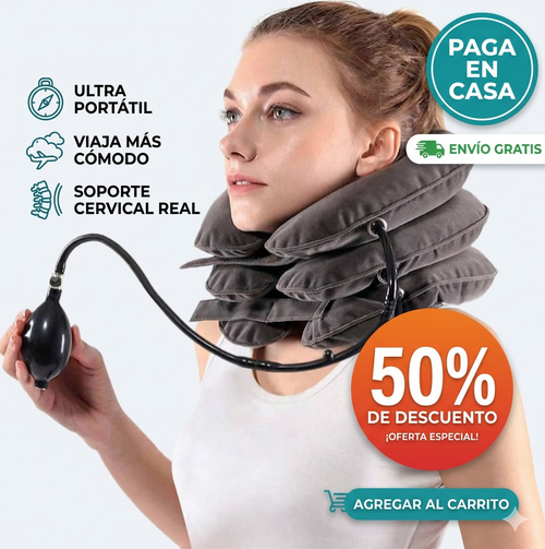 Almohada inflable cervical-Adiós al Dolor Cervical Para Siempre