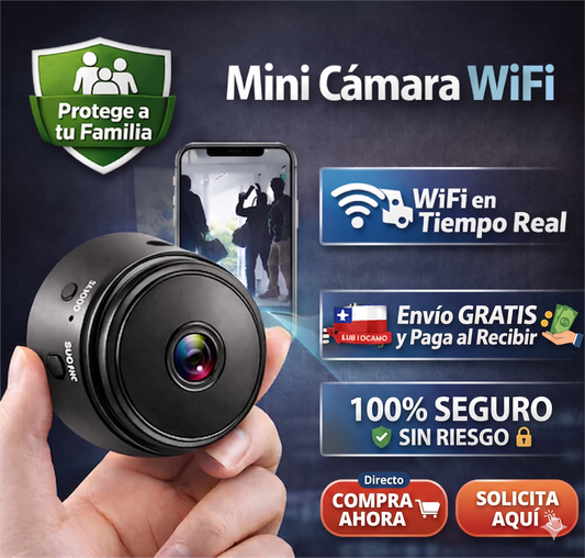 Mini Camara de Vigilancia WIFI PRO - Protege a tu Familia