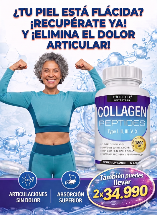 Colágeno Peptides 5 en 1 – Más movimiento, más bienestar. OFERTA
