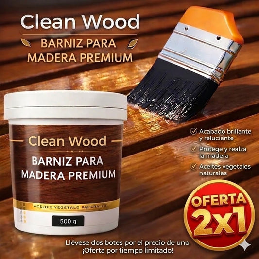 2X1 Clean Wood® Barniz Protector Madera Premium