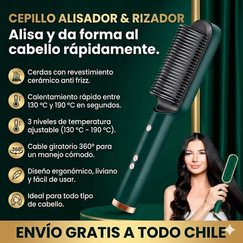 Cepillo Alisador & Rizador Multifuncional Profesional